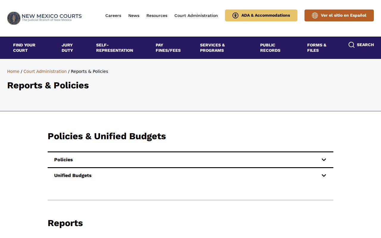 Causey court docket source image from New Mexico Courts reports and policies