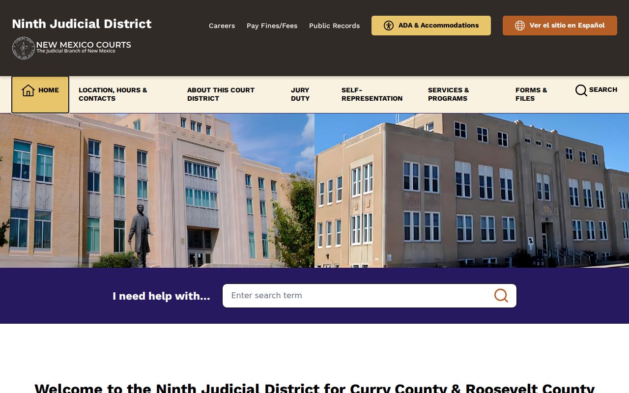 Roosevelt County criminal dockets source image from Ninth Judicial District Court