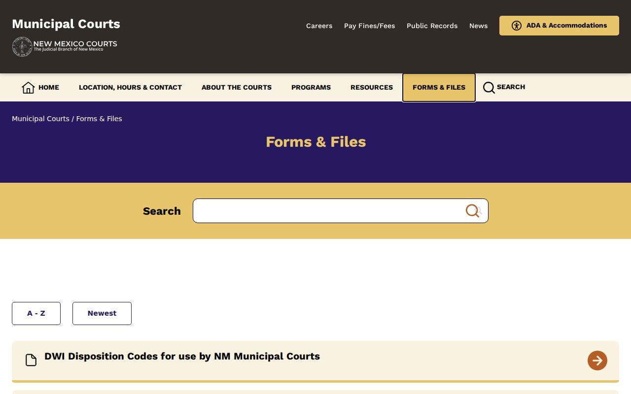 Elida court docket official New Mexico municipal court forms source