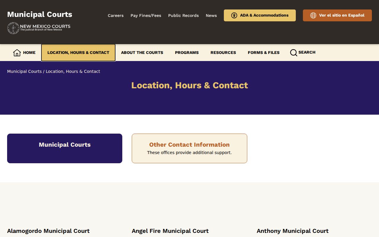 Portales court docket official municipal court directory source